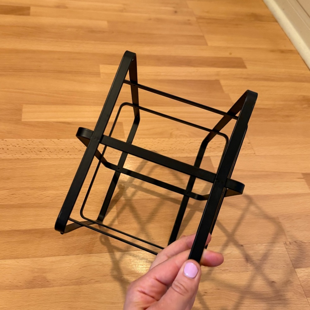 Black Metal Geometric Wine Rack - Picture 5 of 7